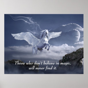 Affiche Citation inspirée de la magie Pegasus
