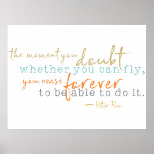 Affiche Citation inspirée de livre de contes d'affiche