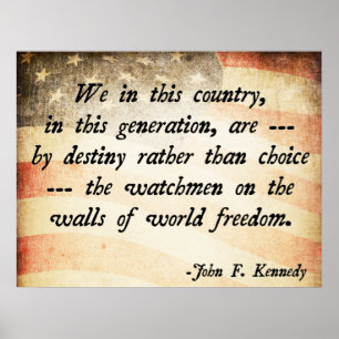 Affiche Citation JFK