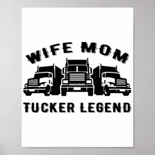 Affiche Citation Légende Camionneuse Femme Mère