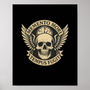 Affiche Citation Long S De Memento Mori Tempus Fugit Latin