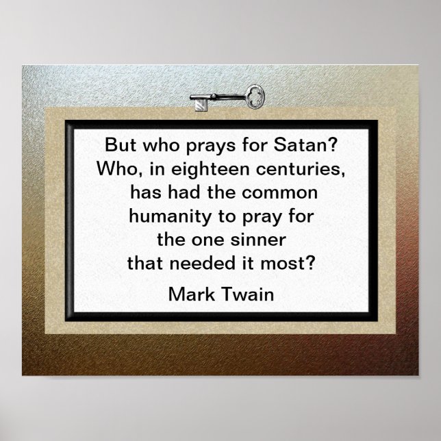 Affiche Citation Mark Twain (Devant)