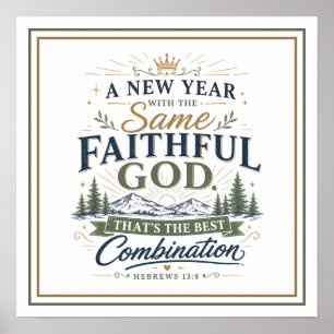 Affiche Citation Meilleure Combinaison Nouvel An Même Dieu