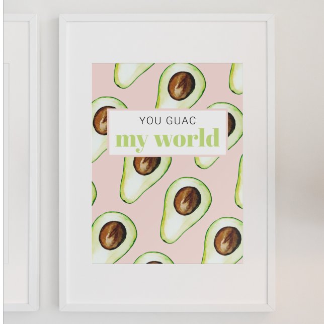 Affiche Citation Moderne Pastel Rose Et Vert Avocado Amusa (Créateur téléchargé)