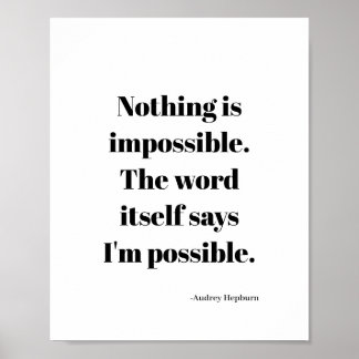 Affiche Citation motivante