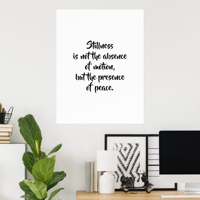 Affiche Citation Motivante d'Art Mural (Bureau à domicile)