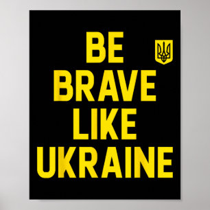 Affiche Citation Motivante Inspirante - Soyez Brave Comme