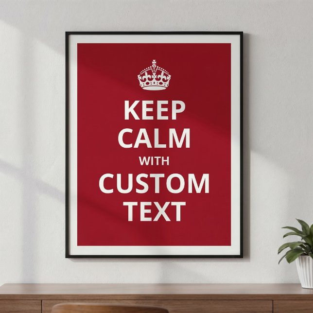 Affiche Citation motivante Keep Calm - Bureau drôle (Créateur téléchargé)