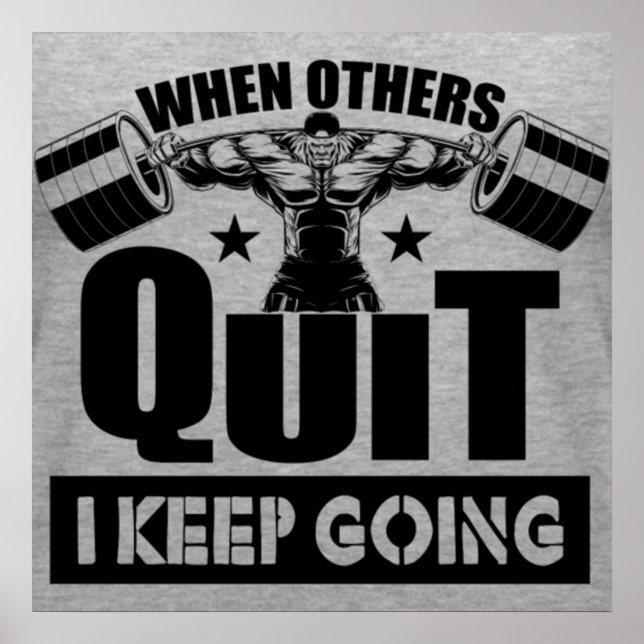 Affiche Citation Motivation Fitness Gym Fitness (Devant)