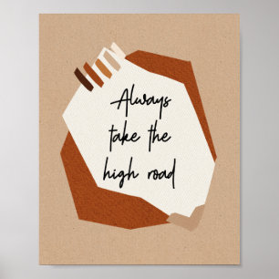 Affiche Citation Motivationnel Abstrait Moderne Bohème