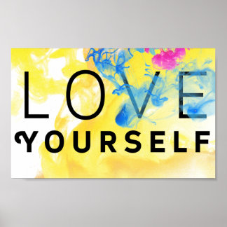 Affiche Citation Motivationnelle Abstraite Aimez-vous