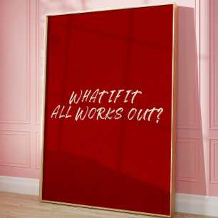 Affiche Citation Motivationnelle Affirmation esthétique Mu