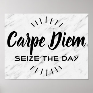 Affiche Citation Motivationnelle De Carpe Diem Dit Marbre