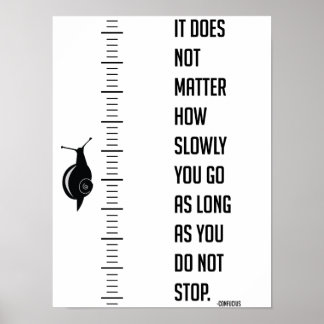 Affiche Citation motivationnelle de Confucius