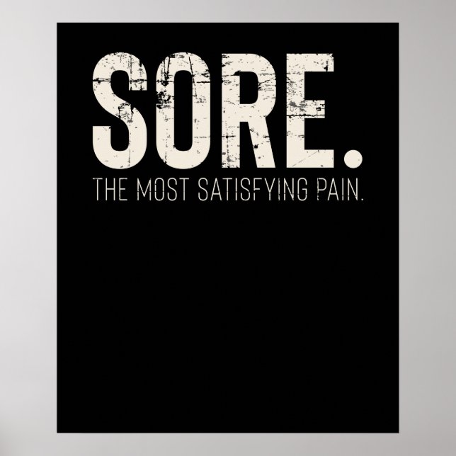 Affiche Citation Motivationnelle de fitness Gym Workout (Devant)