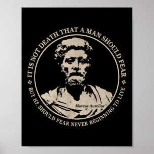 Affiche Citation Motivationnelle De Marcus Aurelius Sur La