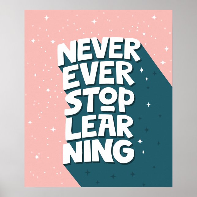 Affiche Citation Motivationnelle de typographie (Devant)