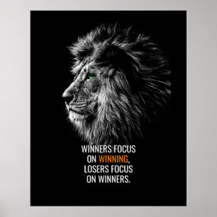 Affiche Citation Motivationnelle Du Lion