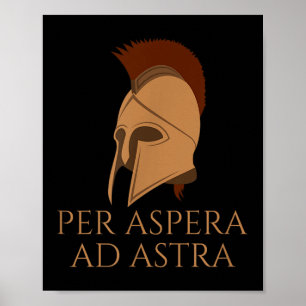Affiche Citation Motivationnelle En Langue Latine - Par An