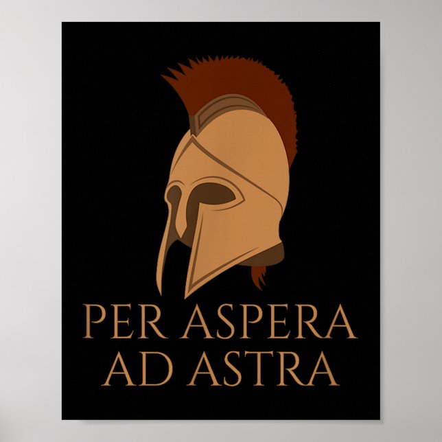 Affiche Citation Motivationnelle En Langue Latine - Par An (Devant)