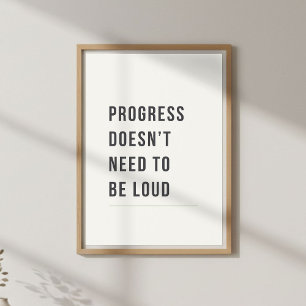 Affiche Citation Motivationnelle Minimale et Calme