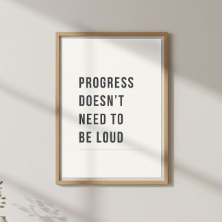 Affiche Citation Motivationnelle Minimale et Calme