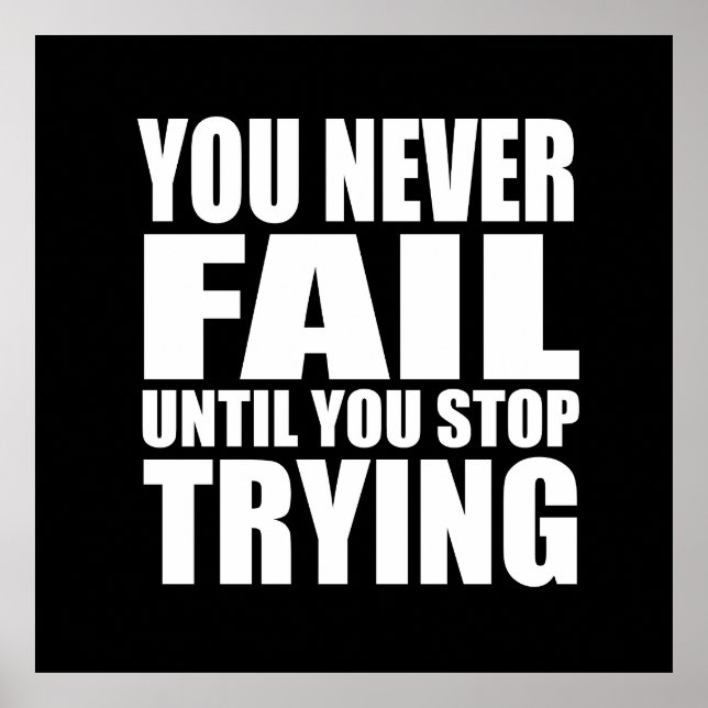 Affiche Citation motivationnelle réussie (Devant)