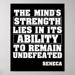 Affiche Citation Motivationnelle Seneca Philosophie stoïqu