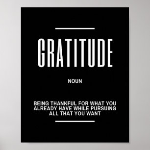Affiche Citation Motivationnelle Sur La Gratitude