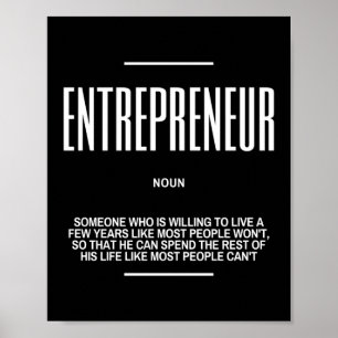Affiche Citation Motivationnelle Sur L'Entrepreneur