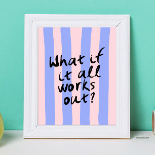Affiche Citation Motivationnelle Typographique "Et Si Tout