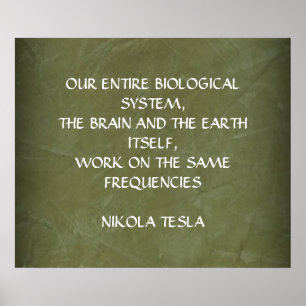 AFFICHE CITATION NIKOLA TESLA - MEMES FREQUENCES -