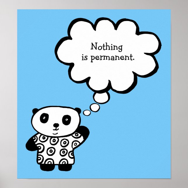 Affiche Citation permanente bouddhiste Pandy le Panda (Devant)
