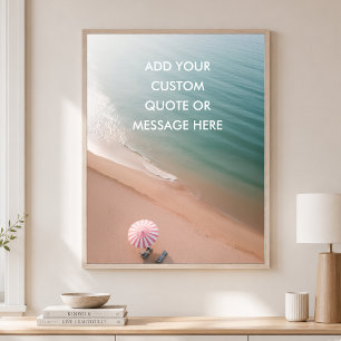 Affiche Citation Personnalisée – Océan de Rêve sur la Plag