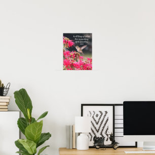 Affiche Citation Philosophique d'Aristote sur le Colibri