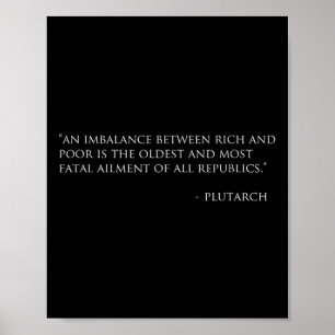 Affiche Citation Plutarch Justice économique Universal Bas