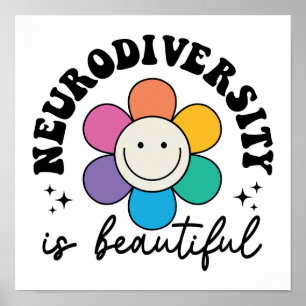 Affiche Citation positive d'acceptation de la neurodiversi