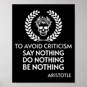 Affiche Citation Positive Philosophie stoïque Aristote sto