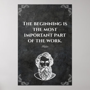 Affiche Citation sage de Platon. Sagesse