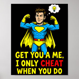 Affiche Citation sarcastique drôle de super-héros trompeur