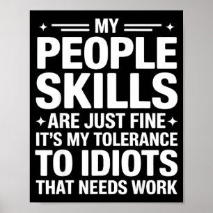 Affiche Citation sarcastique drôle humour introverti lieu