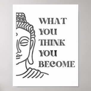 Affiche Citation Spirituelle Bouddha, Bouddhisme Vintage,
