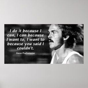 Affiche Citation Steve Prefontaine