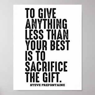 Affiche Citation Steve Prefontaine