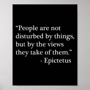 Affiche Citation stoïque De Epictetus Philosophique Vue De