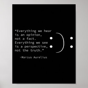 Affiche Citation Stoïque De Marcus Aurelius, Philosophe Du