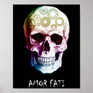 Affiche Citation stoïque Nietzsche Amor Fati