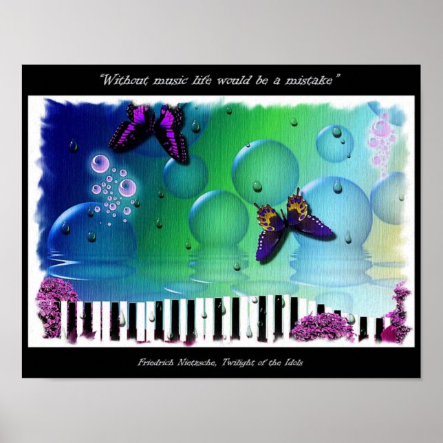 Affiche Citation sur la musique (Devant)