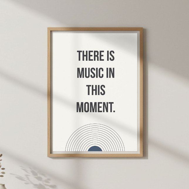 Affiche Citation sur la vie consciente. Minimalisme calme (Créateur téléchargé)