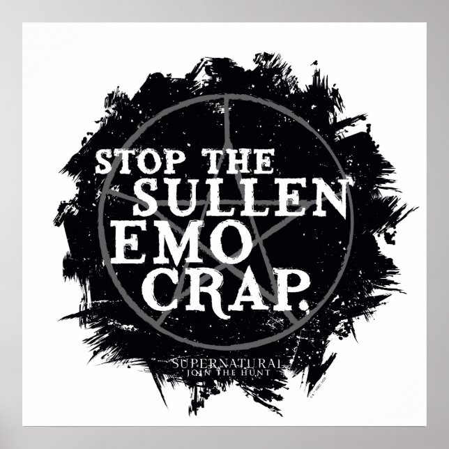 Affiche Citation surnaturelle "Emo" (Devant)